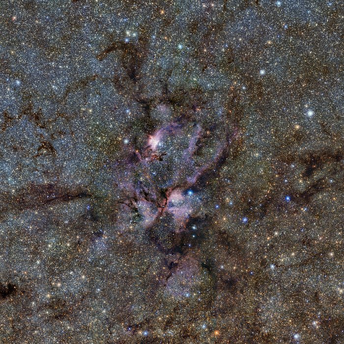 As imagens foram capturadas pelo telescópio VISTA do Observatório Europeu do Sul (ESO)