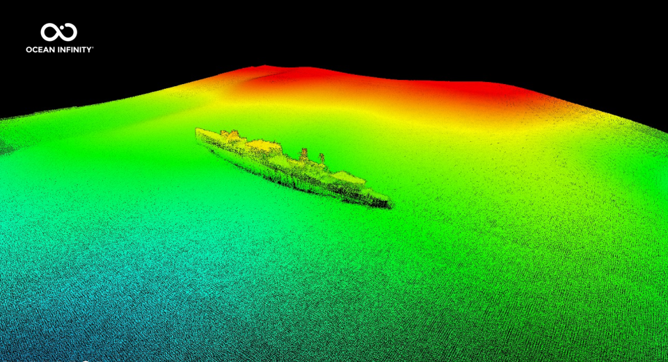 Tecnologia especial foi capaz de detectar e imaginar o navio