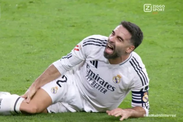 A estrela do Real Madrid grita de agonia