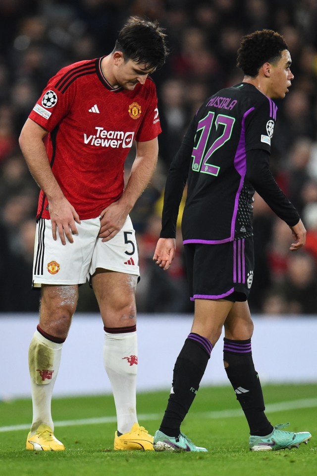 Harry Maguire também sofreu problemas de lesão