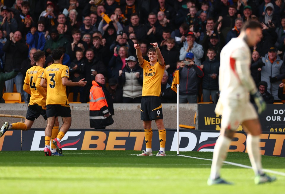 O ás do Wolves, Jorgen Strand Larsen, abriu o placar logo aos sete minutos