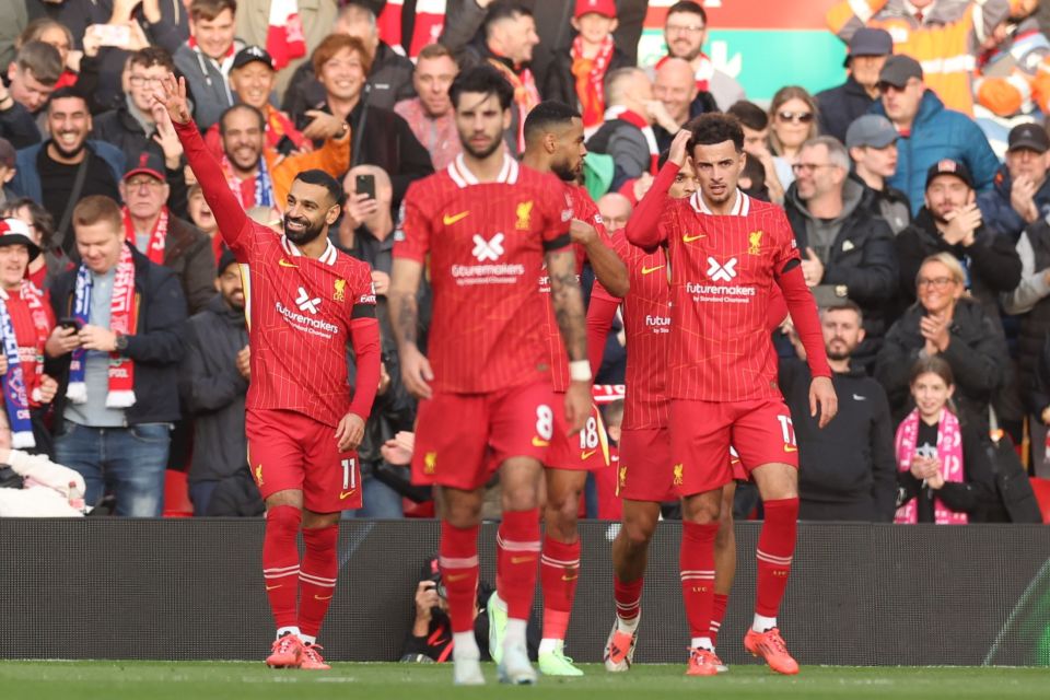 Mohamed Salah abriu o placar para o Liverpool de pênalti