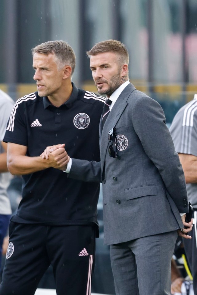 Em seus primeiros anos como proprietário, Beckham demitiu a contragosto seu melhor amigo Phil Neville