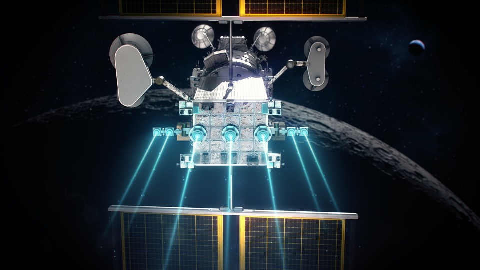 O Lunar Gateway contará com um Elemento de Energia e Propulsão (PPE) – é uma espaçonave de propulsão solar-elétrica de alta potência de 60 quilowatts que pode fornecer comunicações entre a estação e a Terra