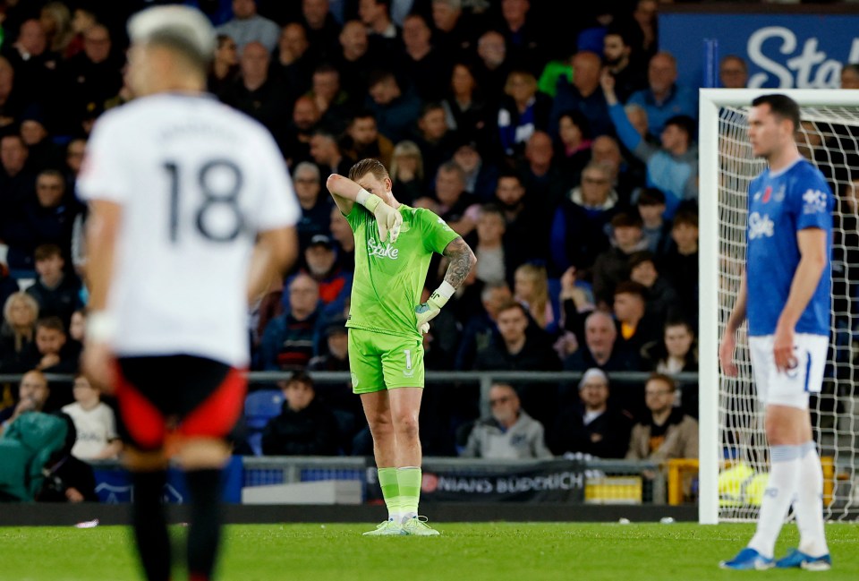 Jordan Pickford nada pôde fazer para impedir o bom acabamento