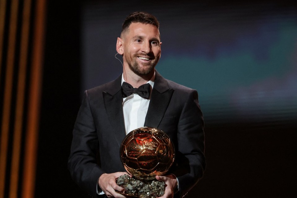 Inter Miami e Lionel Messi da Argentina ganharam o oitavo Ballon d'Or, recorde em 2023