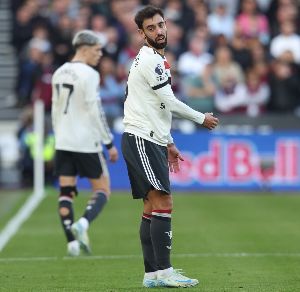 O desempenho de Bruno Fernandes foi uma fresta de esperança para a equipe de Ten Hag