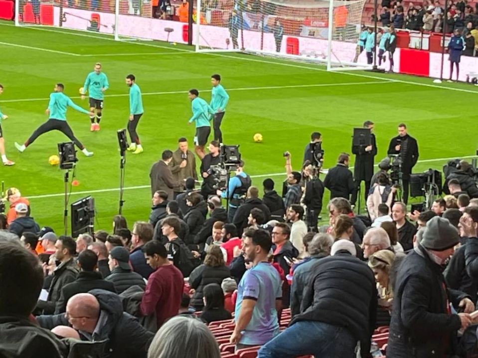 Ele foi visto no estádio Emirates hoje