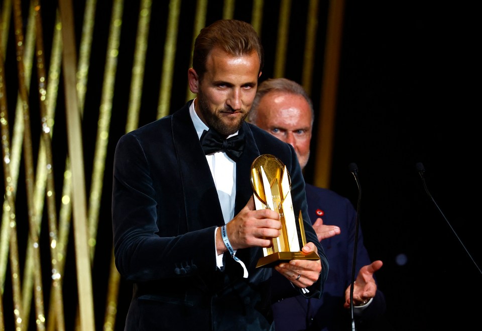 Harry Kane terminou em 10º ao ganhar o Troféu Gerd Muller de artilheiro