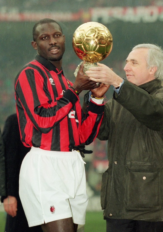 Weah ganhou a Bola de Ouro em 1995