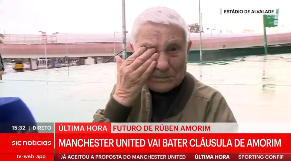 Ele começou a chorar ao pensar no técnico trocando o Sporting pelo Man Utd