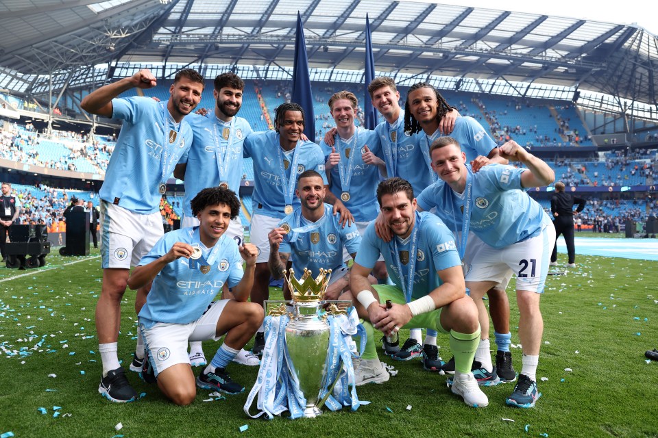 Man City conquistou o título Prem no último dia da temporada passada