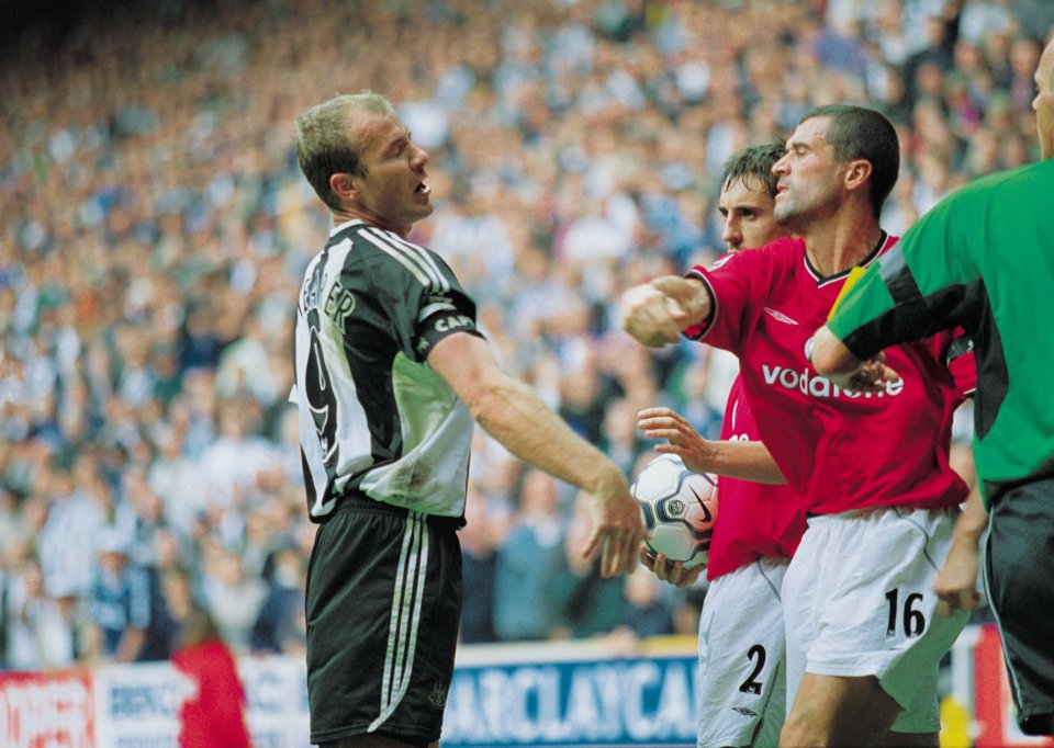 Keane deu um soco em Shearer em uma briga mal-humorada em St James Park