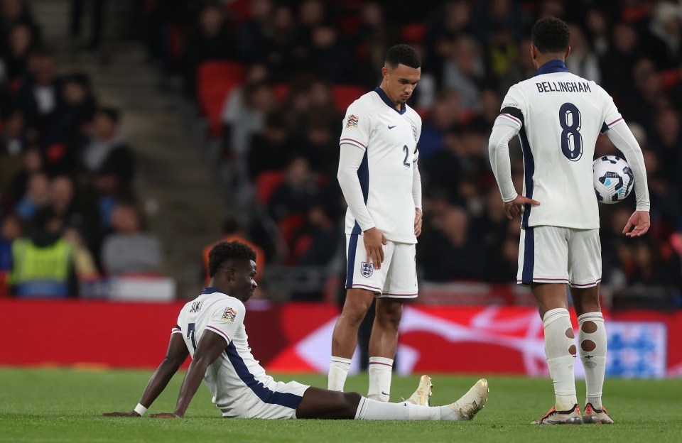 Bukayo Saka será submetido a testes no Arsenal após lesão pela Inglaterra