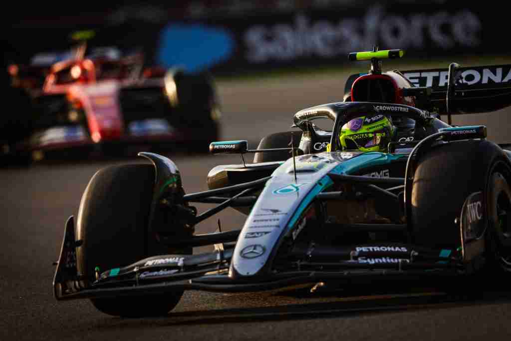 Lewis Hamilton durante o GP do México de 2024 | Mercedes