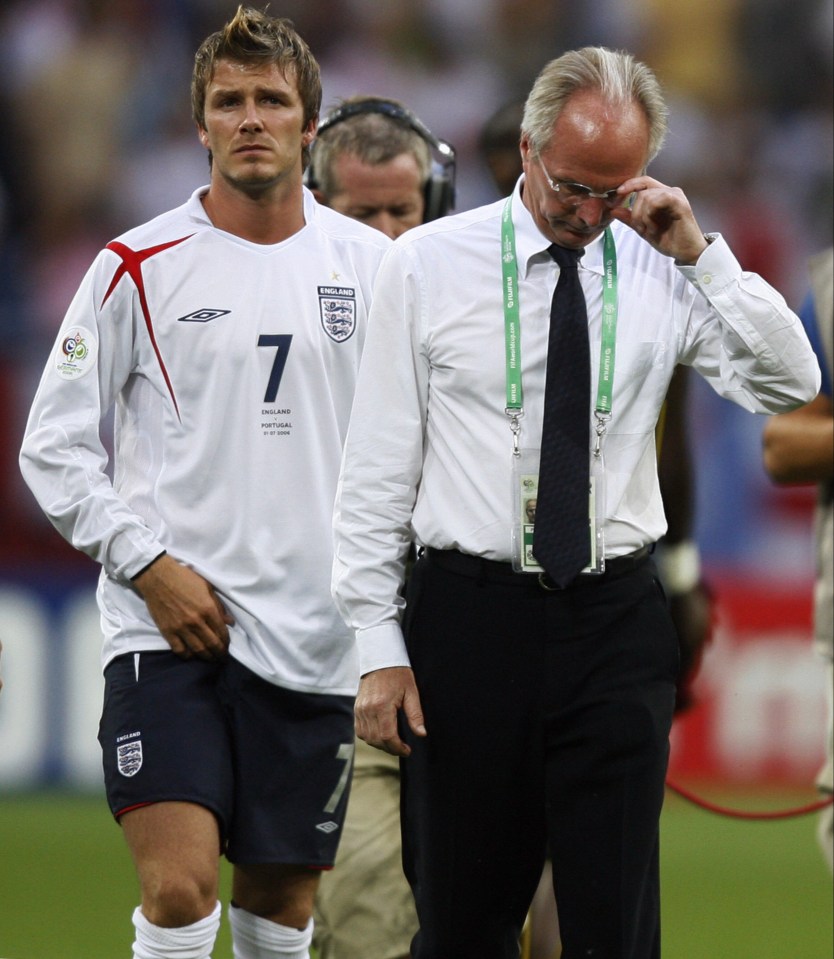 David Beckham prestou homenagem a Sven-Goran Eriksson após seu falecimento