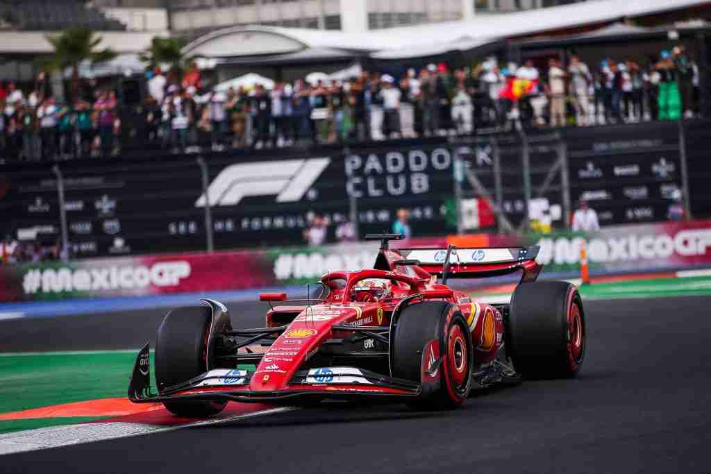 Charles Leclerc durante o GP do México de 2024 | Assessoria de Imprensa da Scuderia Ferrari