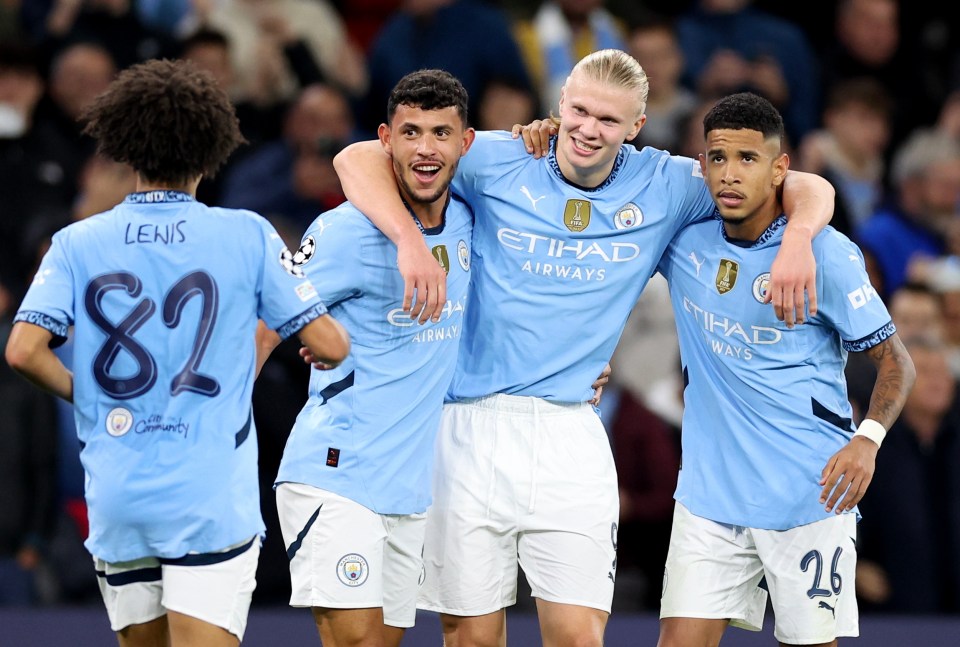 Erling Haaland lidera as comemorações do Man City