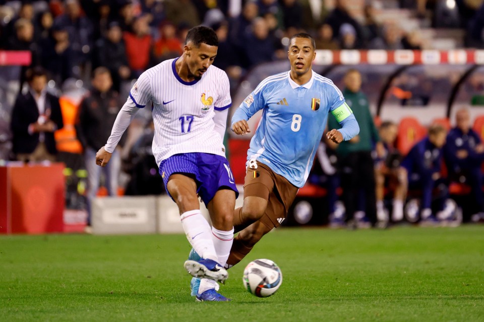 William Saliba teve um pesadelo no primeiro tempo contra a Bélgica