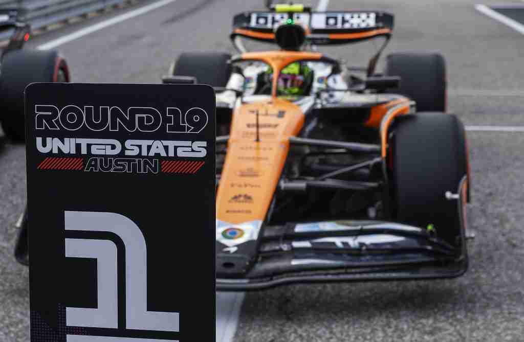 Lando Norris após conquistar a pole position para o GP dos Estados Unidos no Circuito das Américas | Equipe McLaren F1