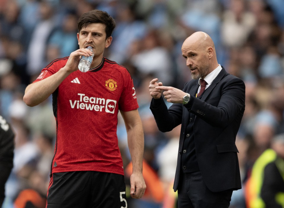 Maguire passou por momentos difíceis sob o comando do técnico demitido Erik ten Hag no Man Utd