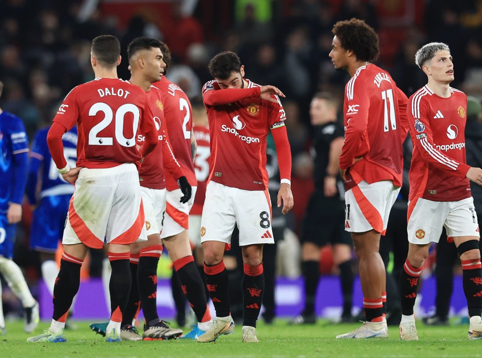 O Man Utd está definhando em 13º lugar na Premier League em meio a uma temporada de terror