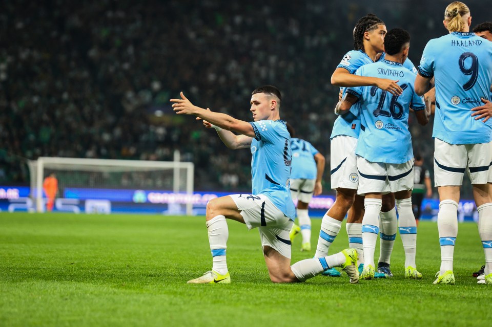 Phil Foden abriu o placar logo aos quatro minutos