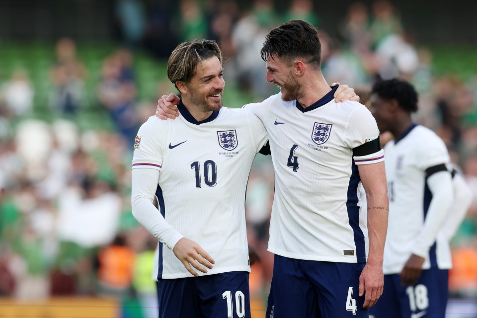 Jack Grealish e Declan Rice marcaram em Dublin