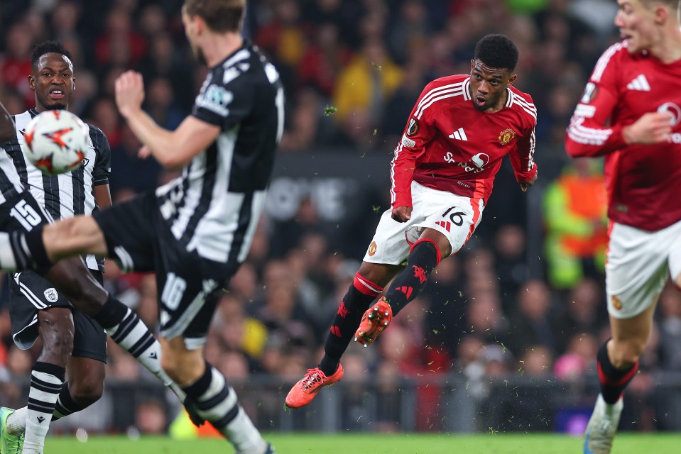 Diallo marcou o segundo dele e do United com um chute desviado aos 77 minutos