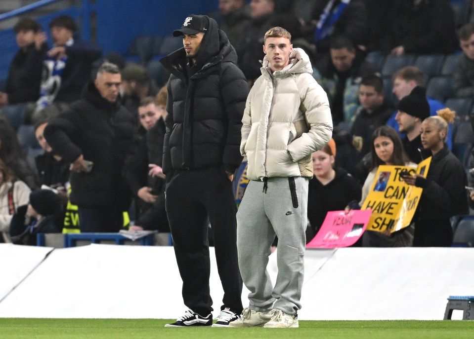 Palmer estava se movendo livremente enquanto assistia Chelsea x Noah na liga de conferência