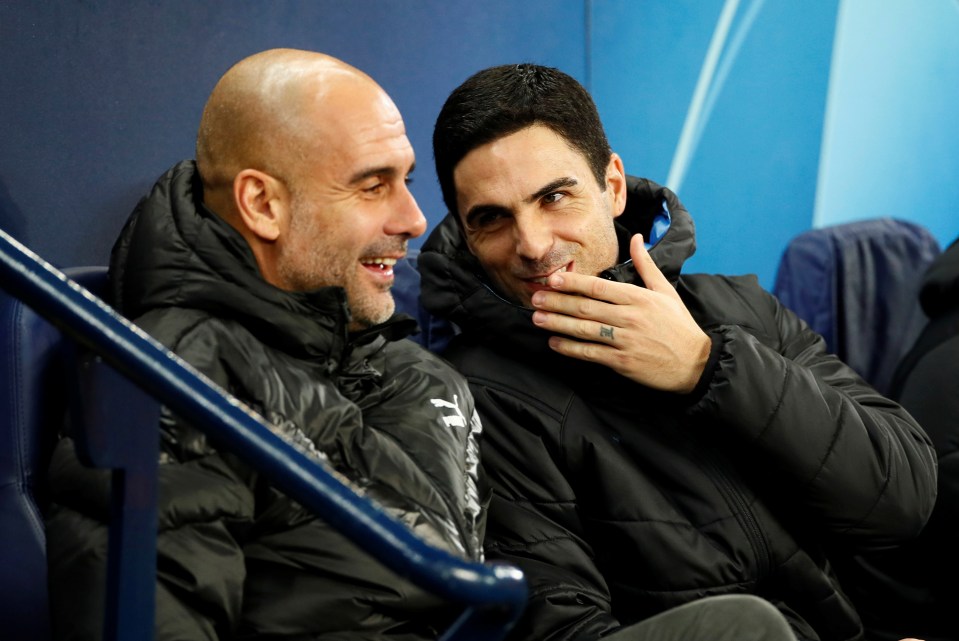 Arteta ajudou Guardiola antes de conseguir o emprego no Arsenal