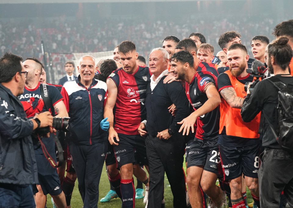 Ranieri levou o Cagliari à promoção em 2023 e depois se afastou no final da temporada passada