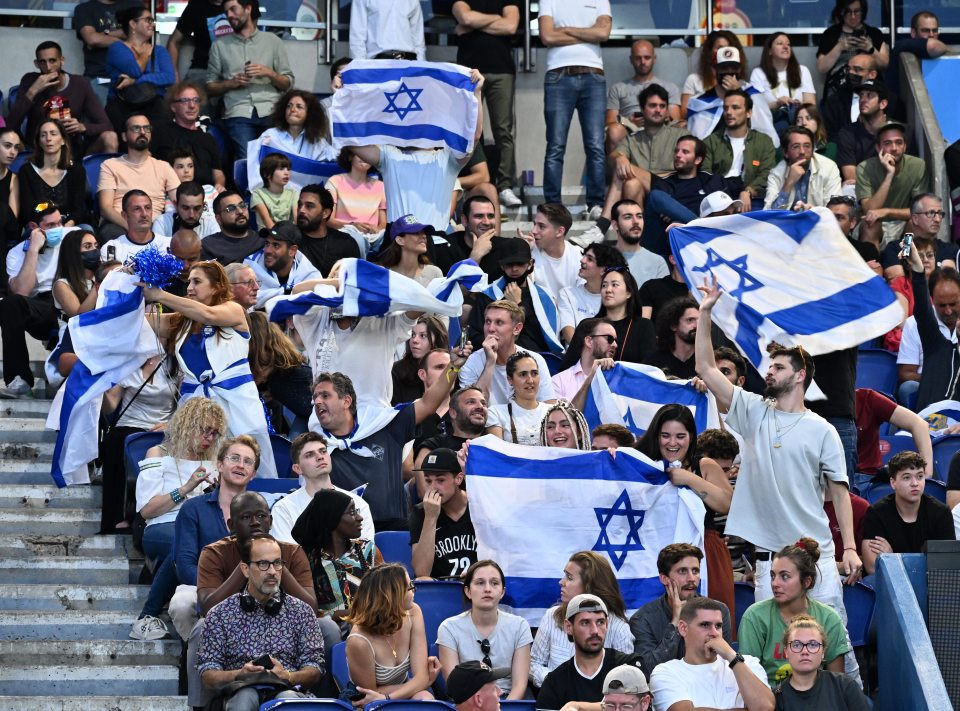 Os torcedores de Israel têm sido alvo de eventos esportivos, como as Olimpíadas de Paris