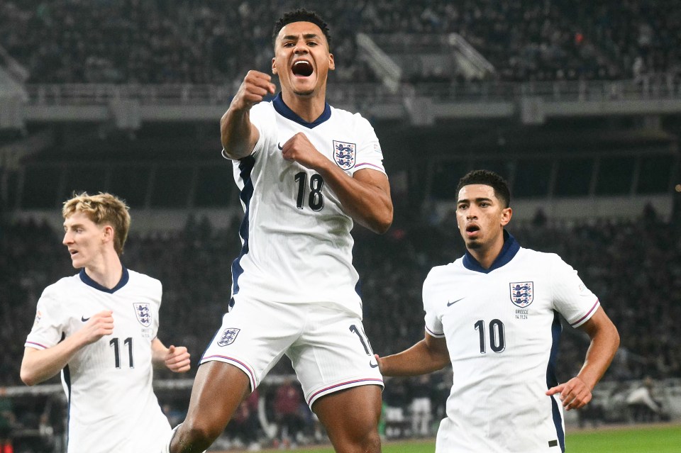 Ollie Watkins colocou a Inglaterra à frente aos sete minutos