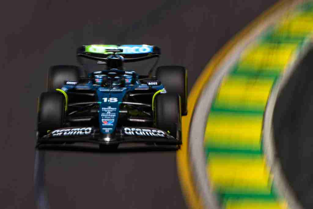 Lance Stroll durante treinos para GP da Austrália de 2024 | Equipe Aston Martin F1