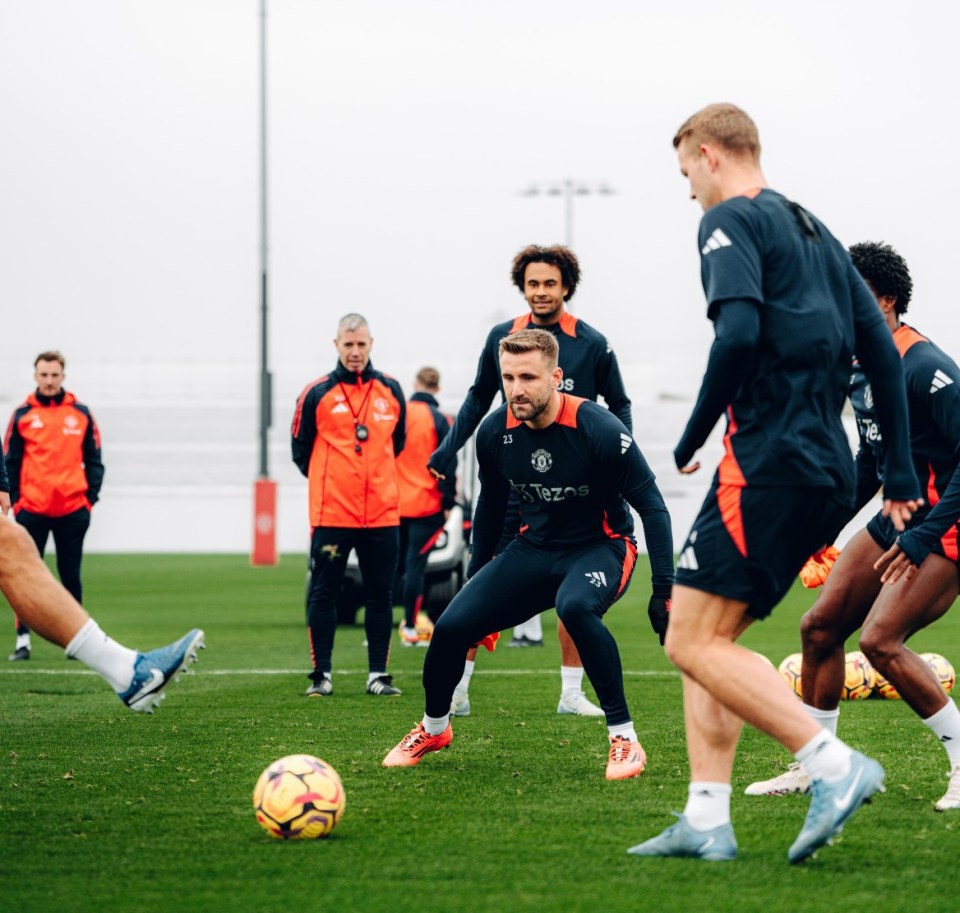 Muitas das estrelas do Utd estiveram ausentes durante os treinos desta semana em serviço internacional