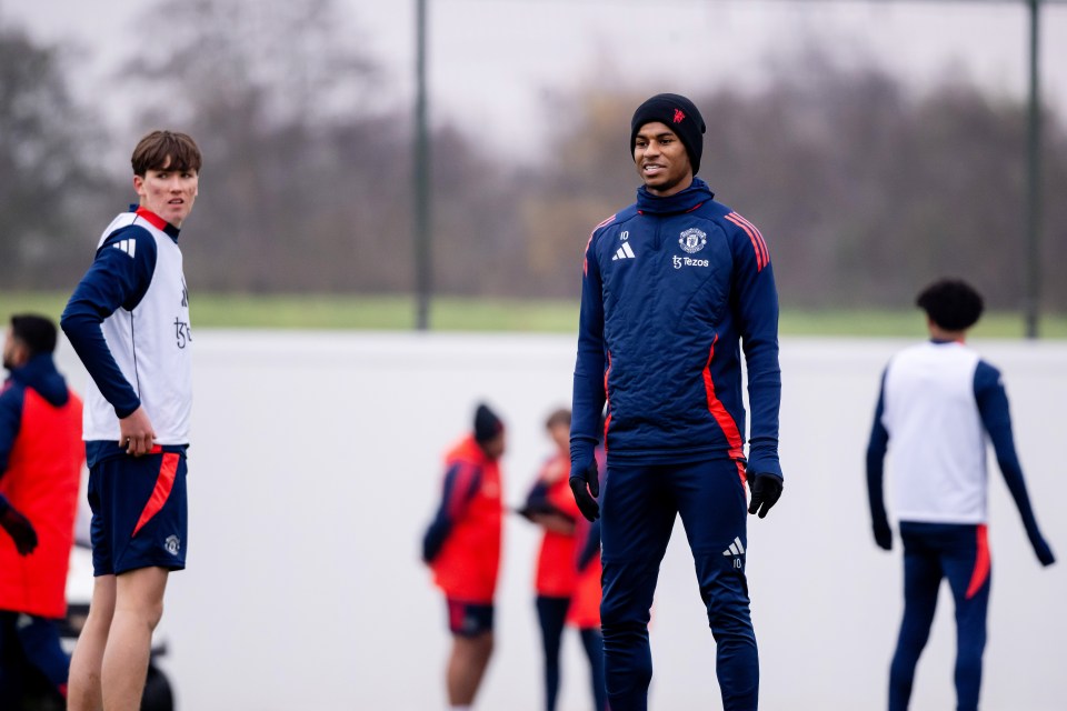 Marcus Rashford também estacionou após sua viagem aos EUA