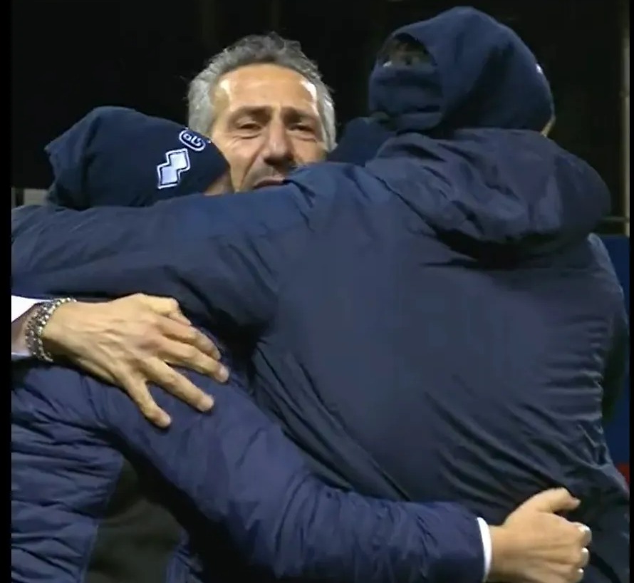 O técnico de San Marino, Roberto Cevoli, comemorou a segunda vitória no comando