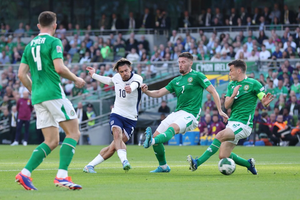 Grealish ajudou a inaugurar o reinado interino de Lee Carsley com os Três Leões ao fechar uma vitória por 2 a 0 sobre a Irlanda em setembro