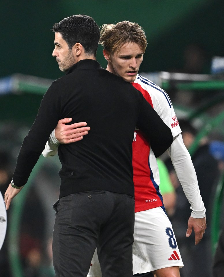 Martin Odegaard estava em sua melhor forma ao lado de Mikel Arteta