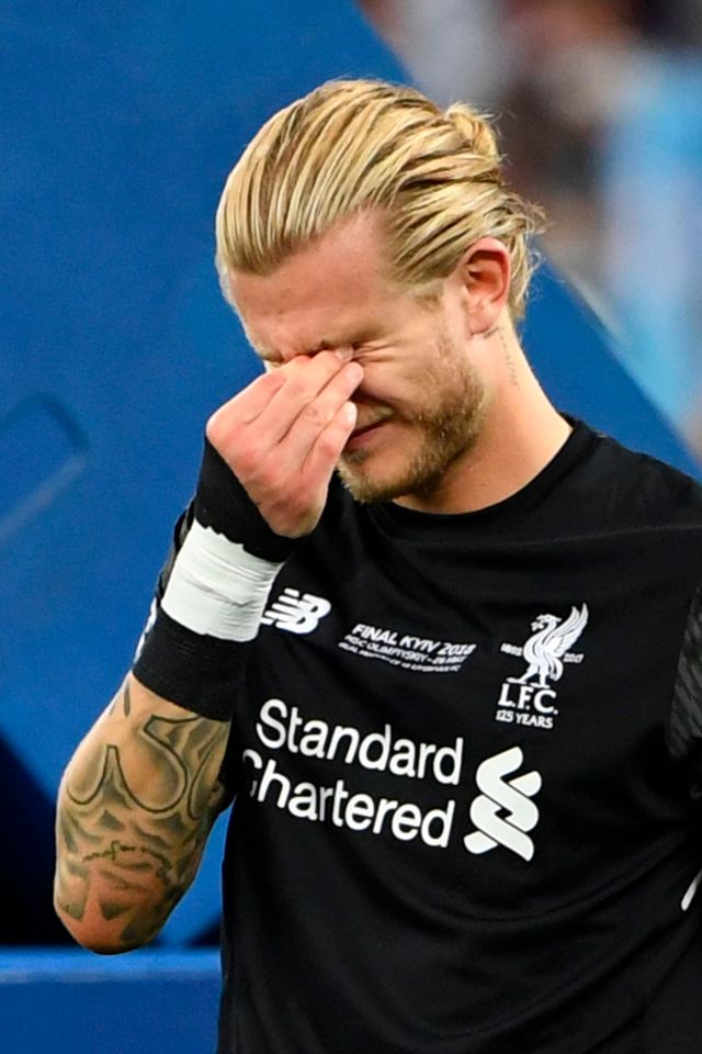 Karius cometeu dois erros graves que custaram ao Liverpool na final da Liga dos Campeões contra o Real Madrid