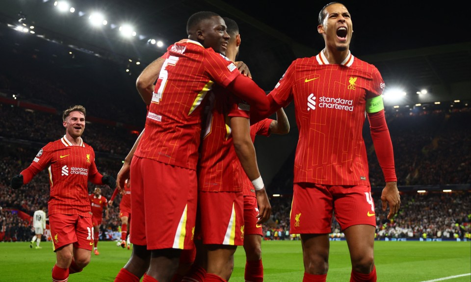 Liverpool mantém recorde perfeito na Liga dos Campeões desta temporada