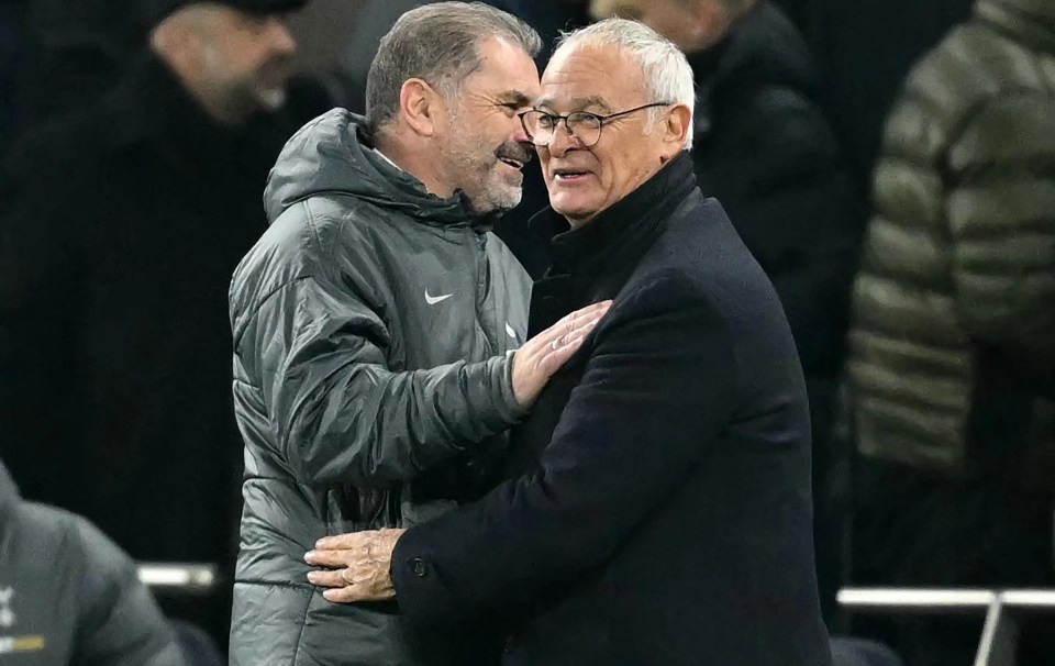 Ange Postecoglou e Claudio Ranieri dividiram os pontos em Londres