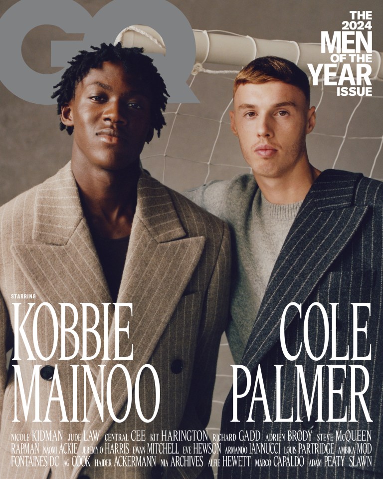 Cole Palmer e Kobbie Mainoo em destaque na revista GQ