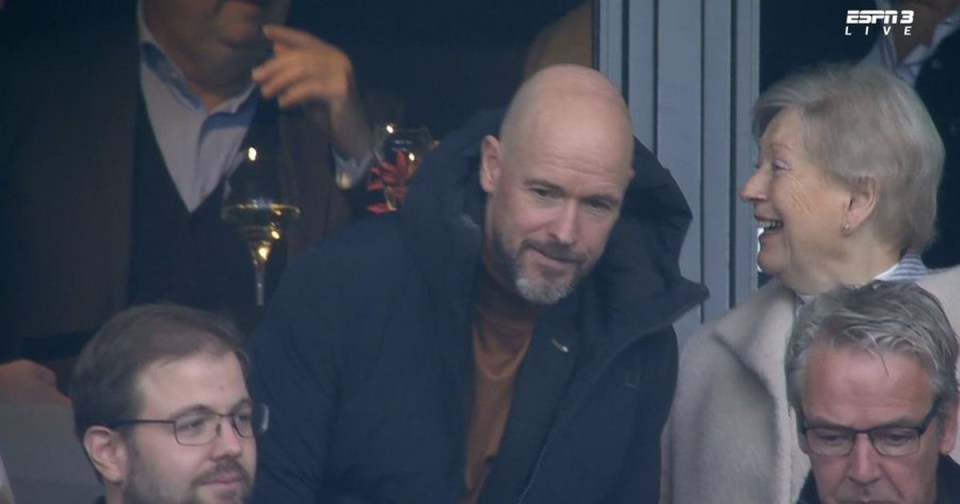 Erik ten Hag fez uma rara saída para assistir a uma partida de futebol