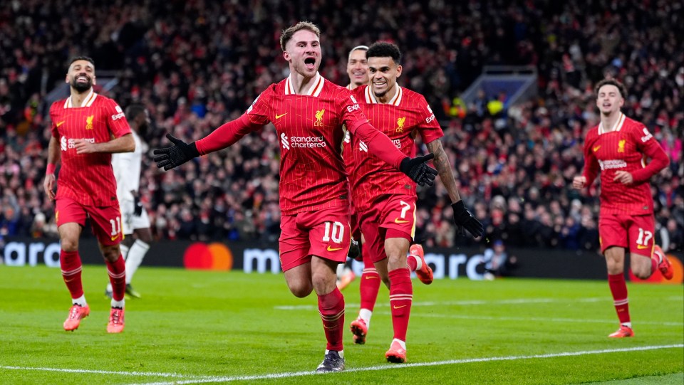 Alexis Mac Allister marcou o primeiro gol do Liverpool no jogo