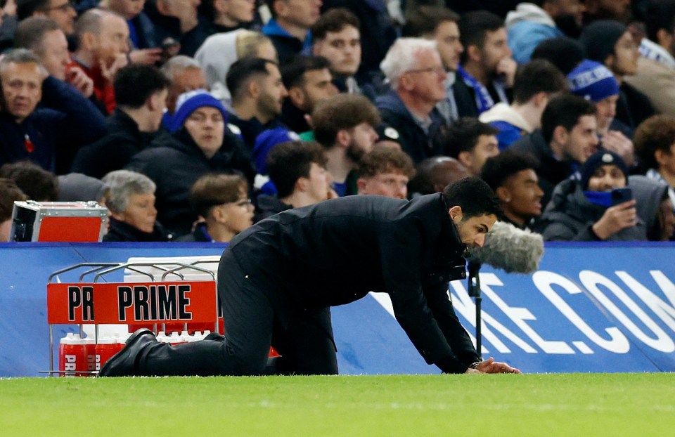 O Arsenal já caiu nove pontos atrás na corrida pelo título da Premier League