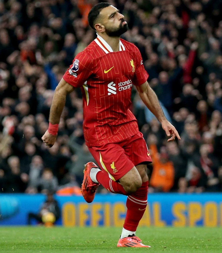 Mo Salah marcou o gol da vitória do Liverpool contra o Brighton no sábado