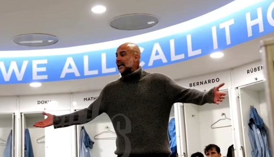 Pep Guardiola lançou um discurso pornográfico contra seus jogadores após o empate de 2 a 2 da temporada passada com o Crystal Palace