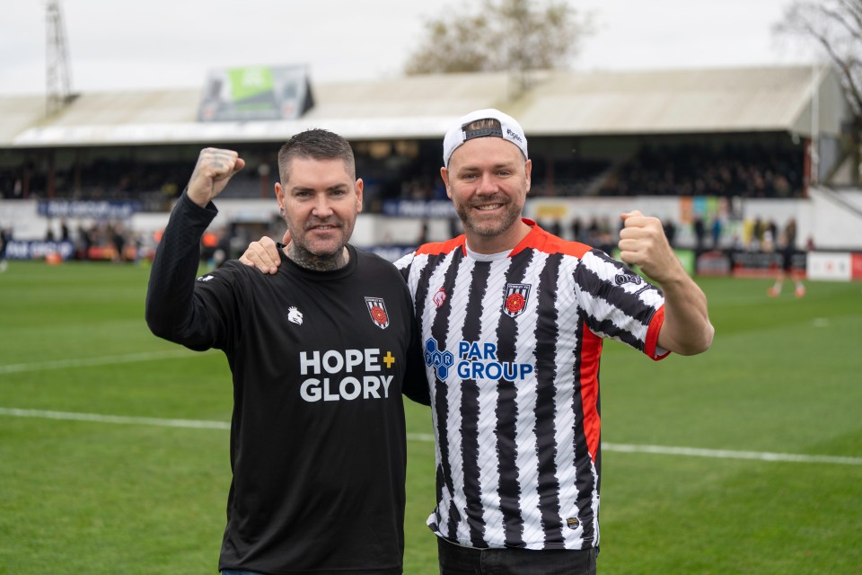 Shane Lynch e Brian McFadden em Chorley neste fim de semana